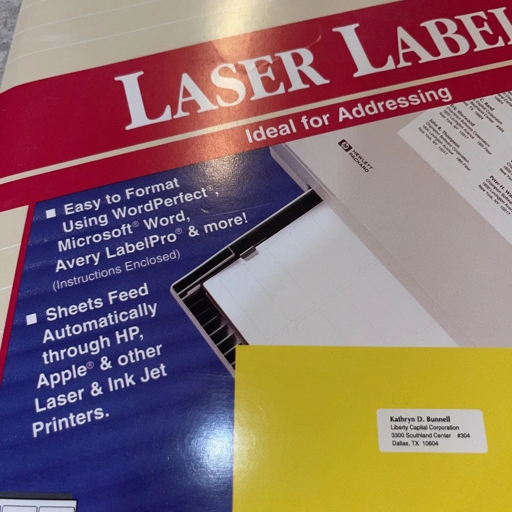 Avery Easy Peel Address Laser Labels 5260 1 x 2-5/8